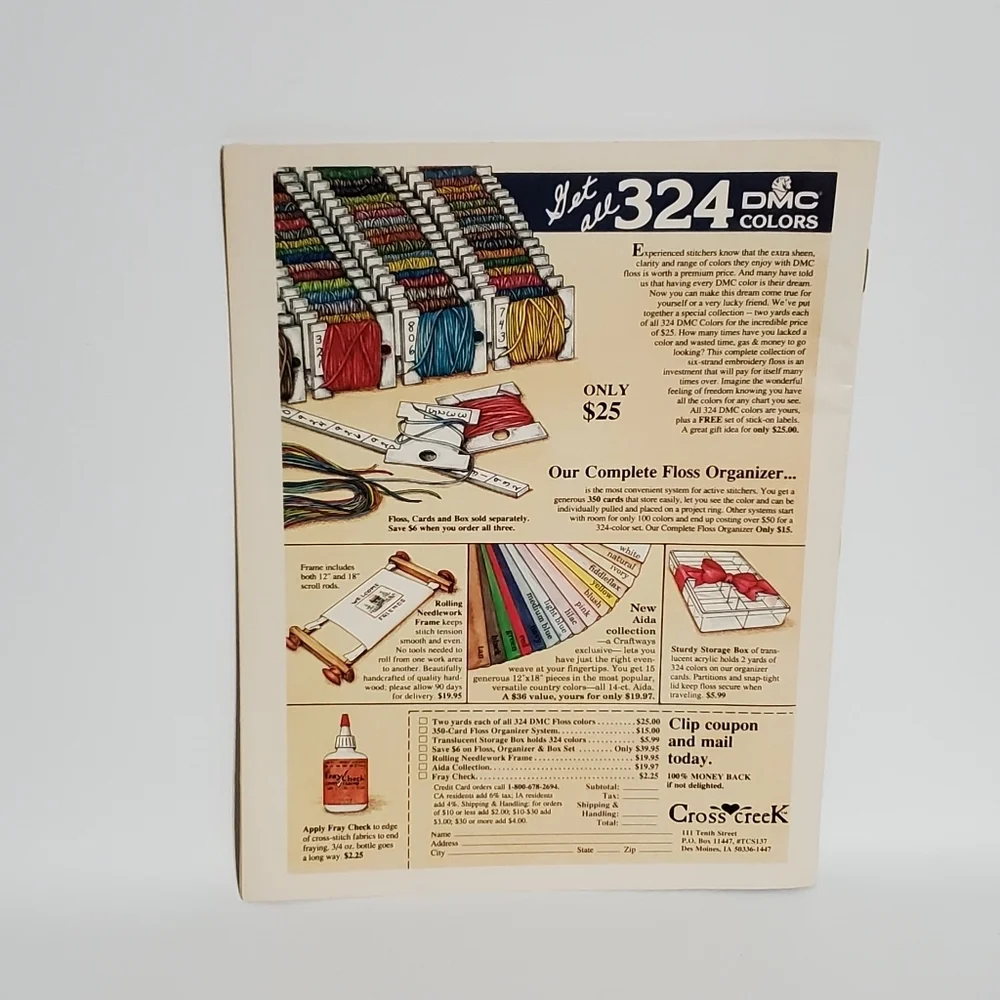 Multiple Patterns Cross Stitch Country Crafts Magazine May June 89